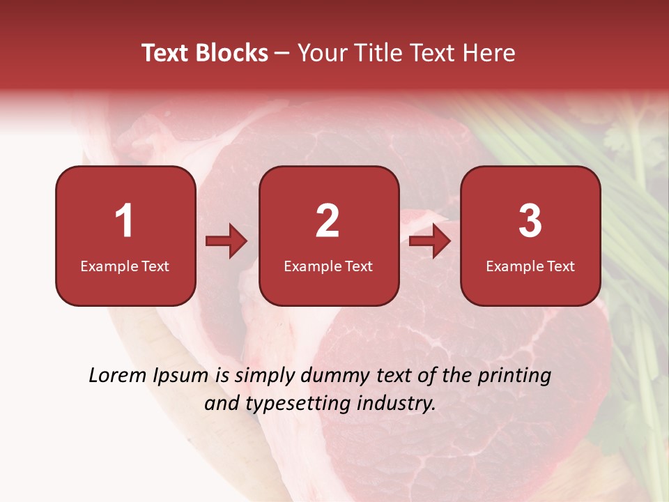 Sirloin Vegetables Beef PowerPoint Template