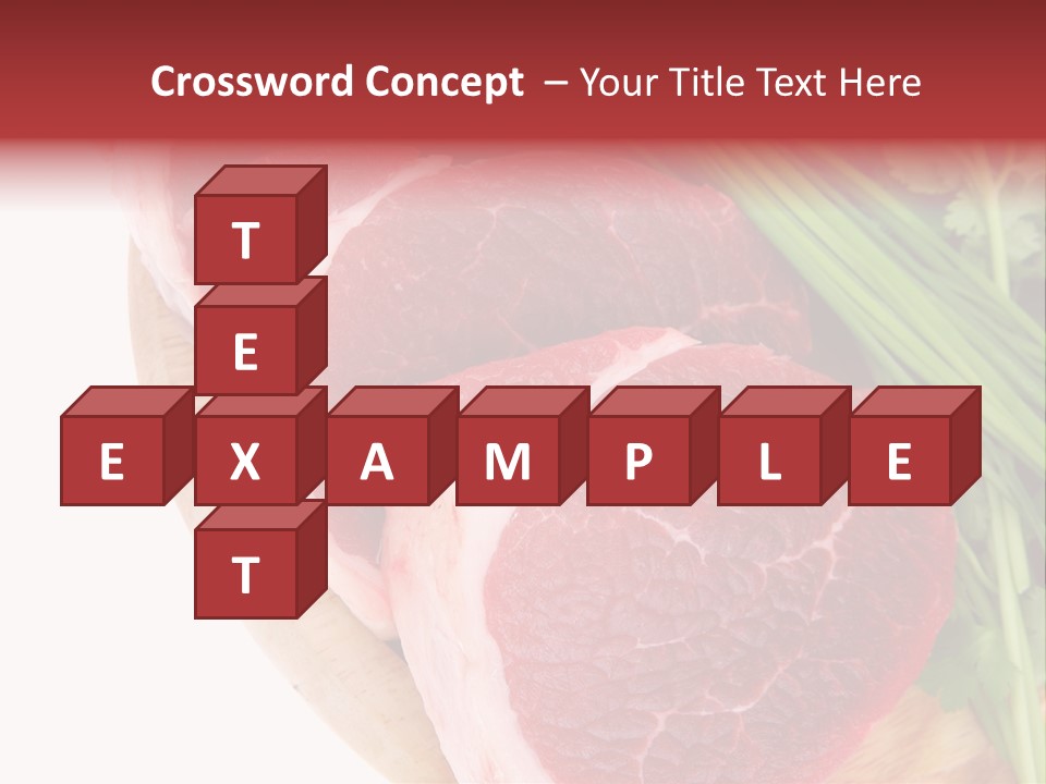 Sirloin Vegetables Beef PowerPoint Template