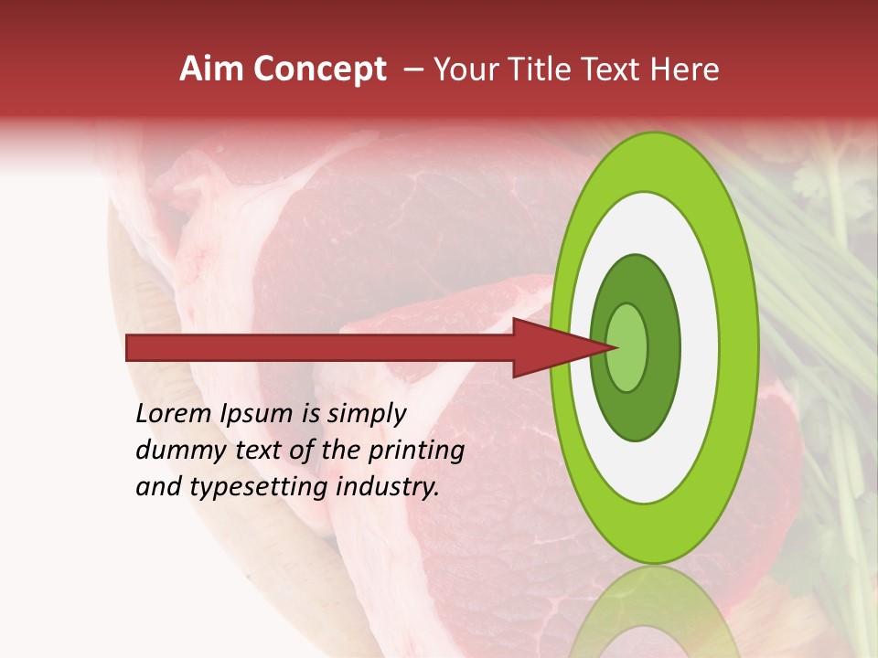 Sirloin Vegetables Beef PowerPoint Template