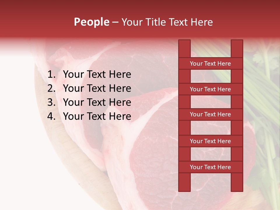 Sirloin Vegetables Beef PowerPoint Template