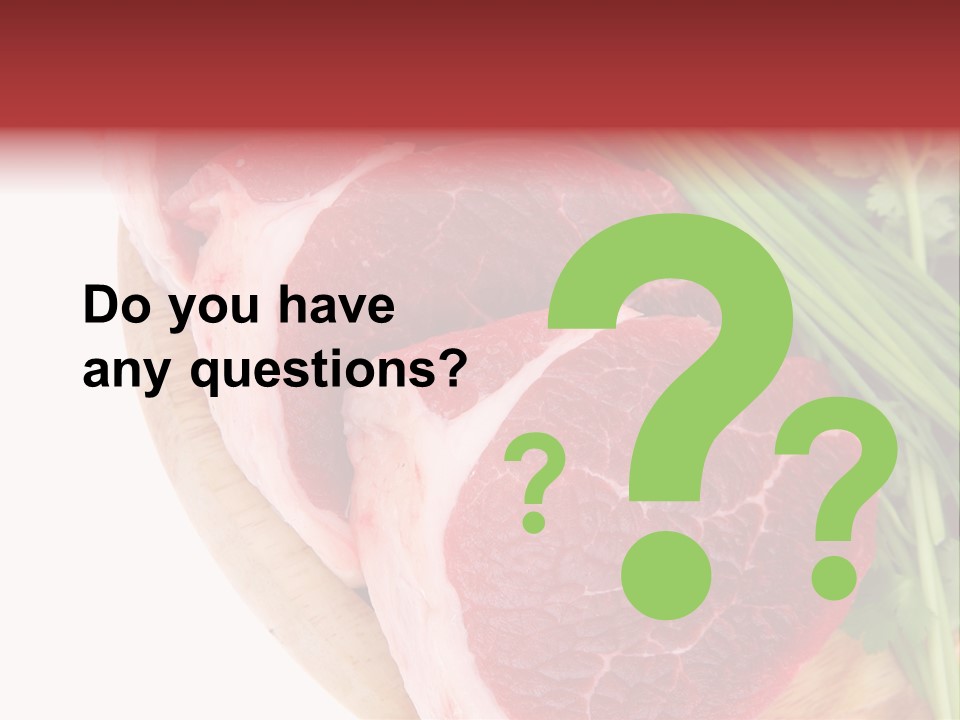 Sirloin Vegetables Beef PowerPoint Template