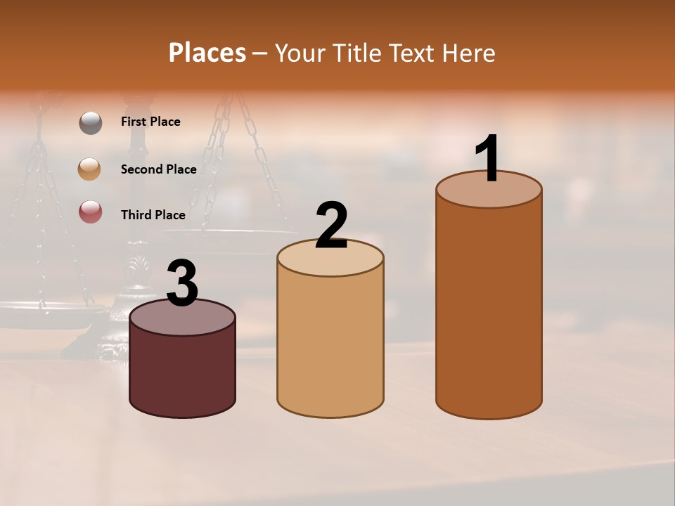 Bronze Judge Honesty PowerPoint Template
