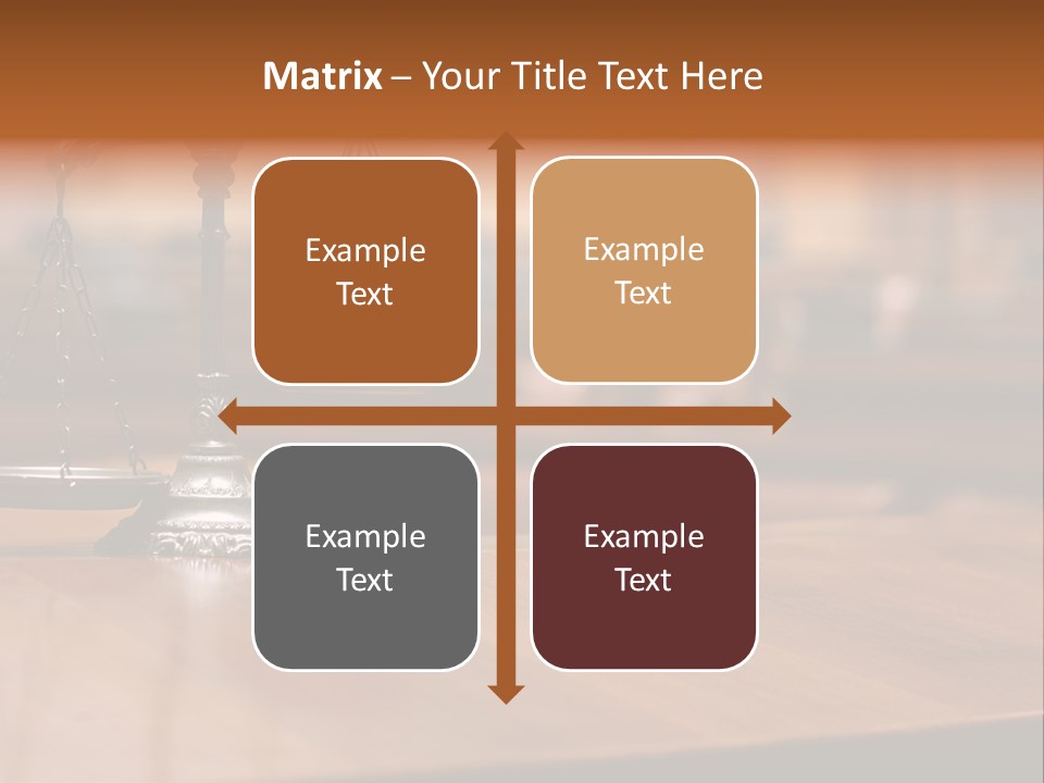 Bronze Judge Honesty PowerPoint Template