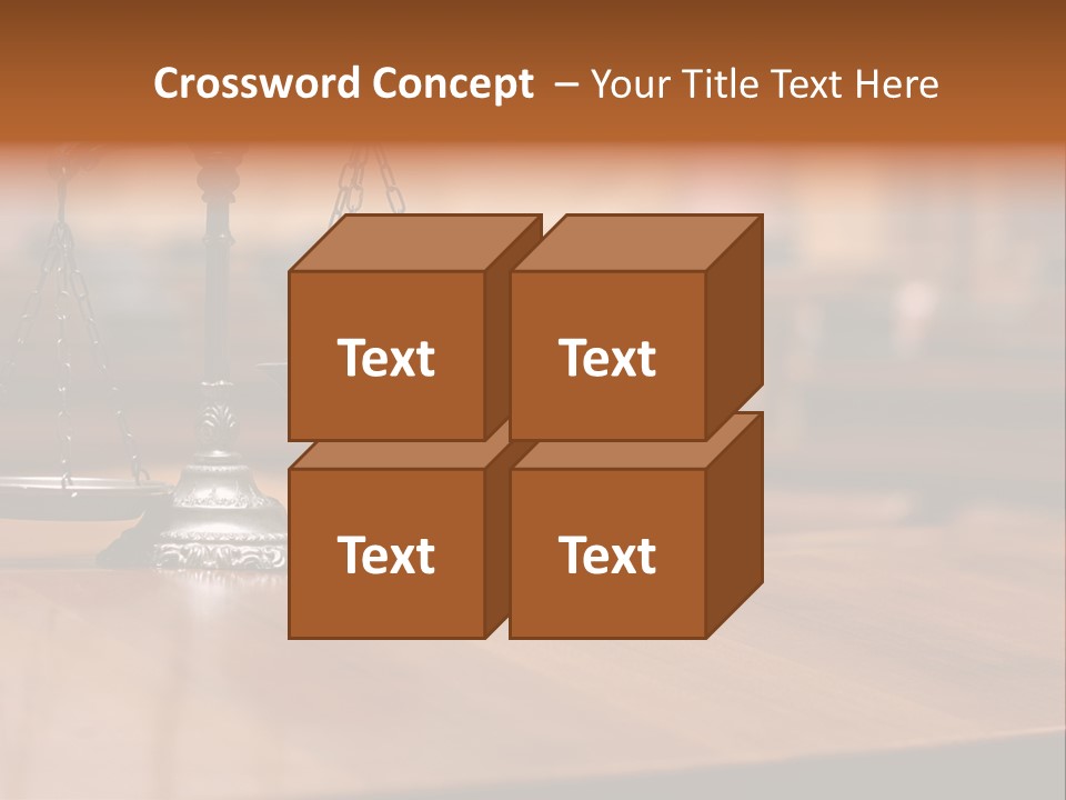 Bronze Judge Honesty PowerPoint Template