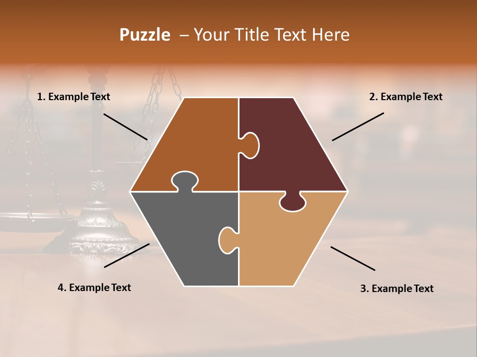 Bronze Judge Honesty PowerPoint Template