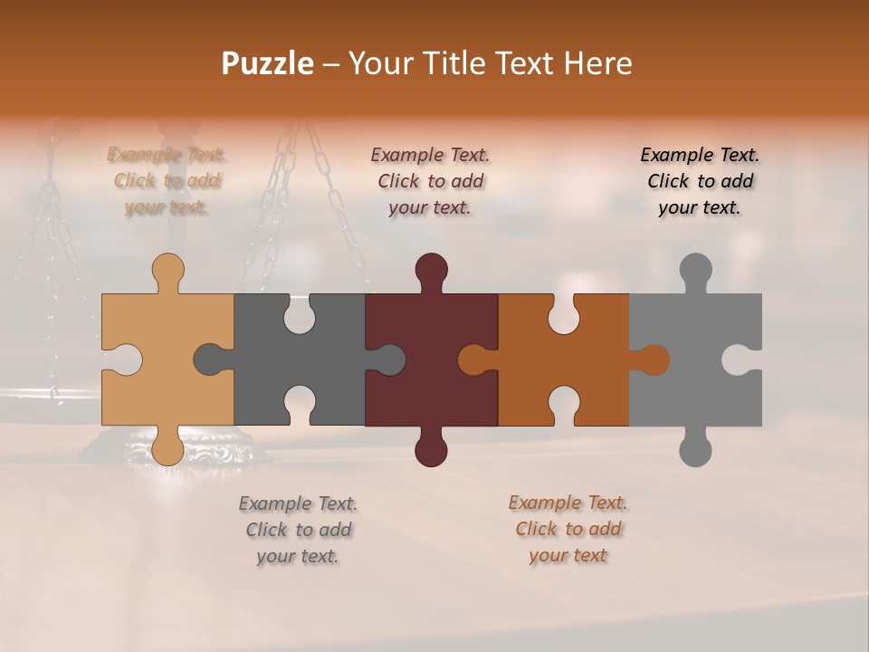 Bronze Judge Honesty PowerPoint Template