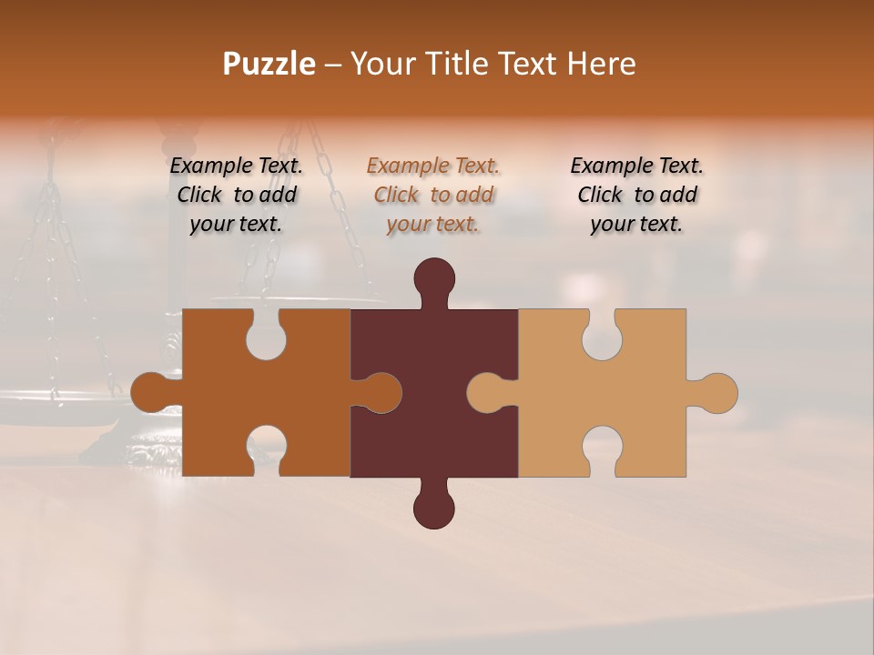 Bronze Judge Honesty PowerPoint Template