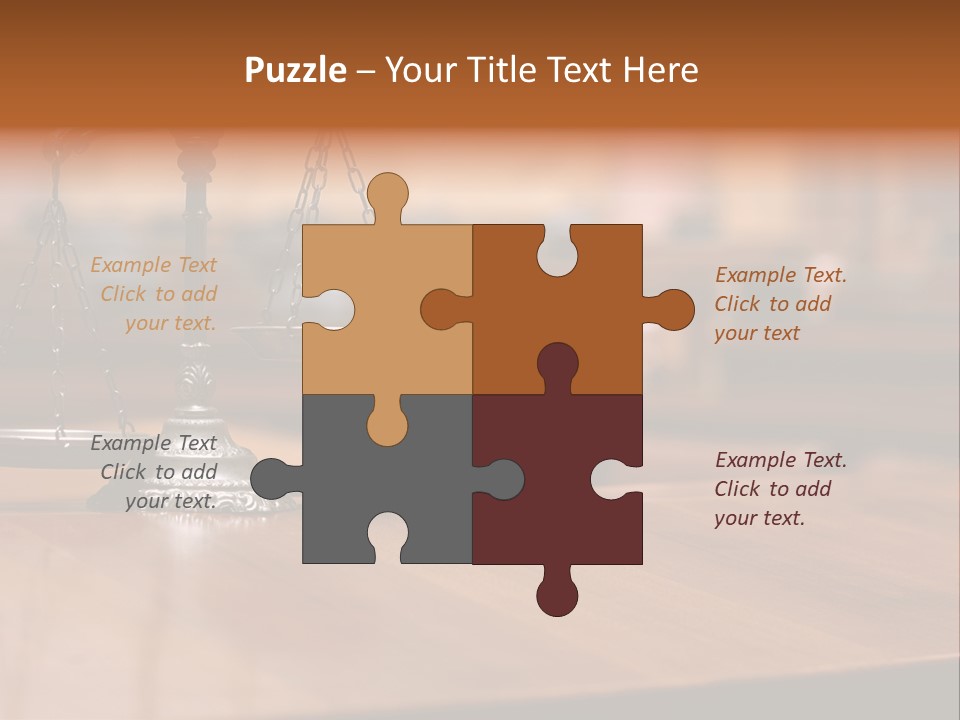 Bronze Judge Honesty PowerPoint Template