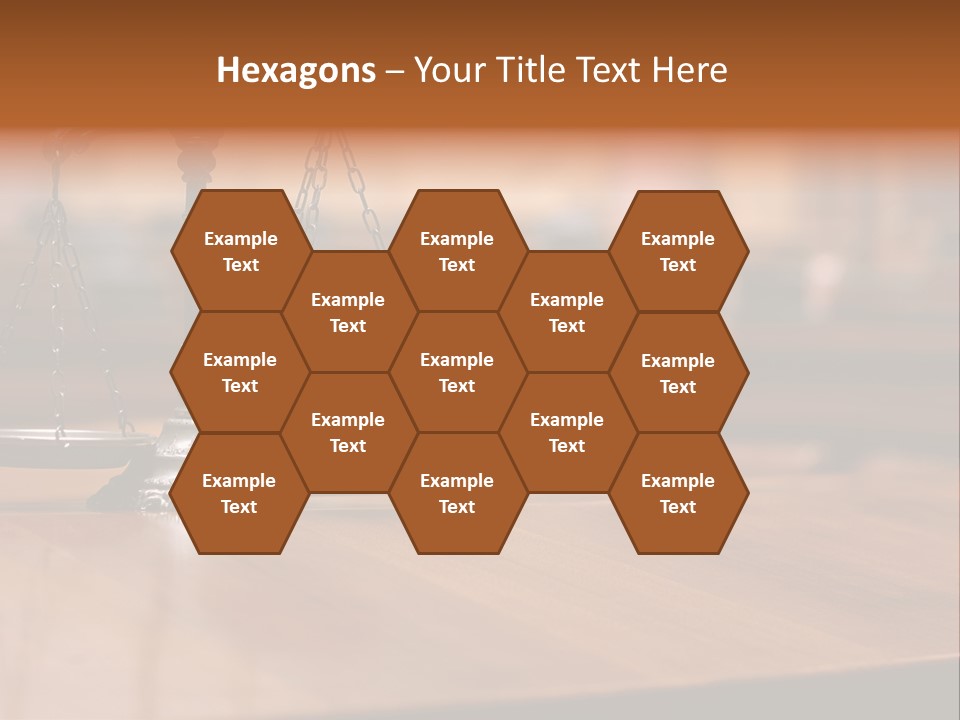 Bronze Judge Honesty PowerPoint Template