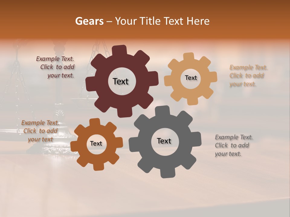 Bronze Judge Honesty PowerPoint Template