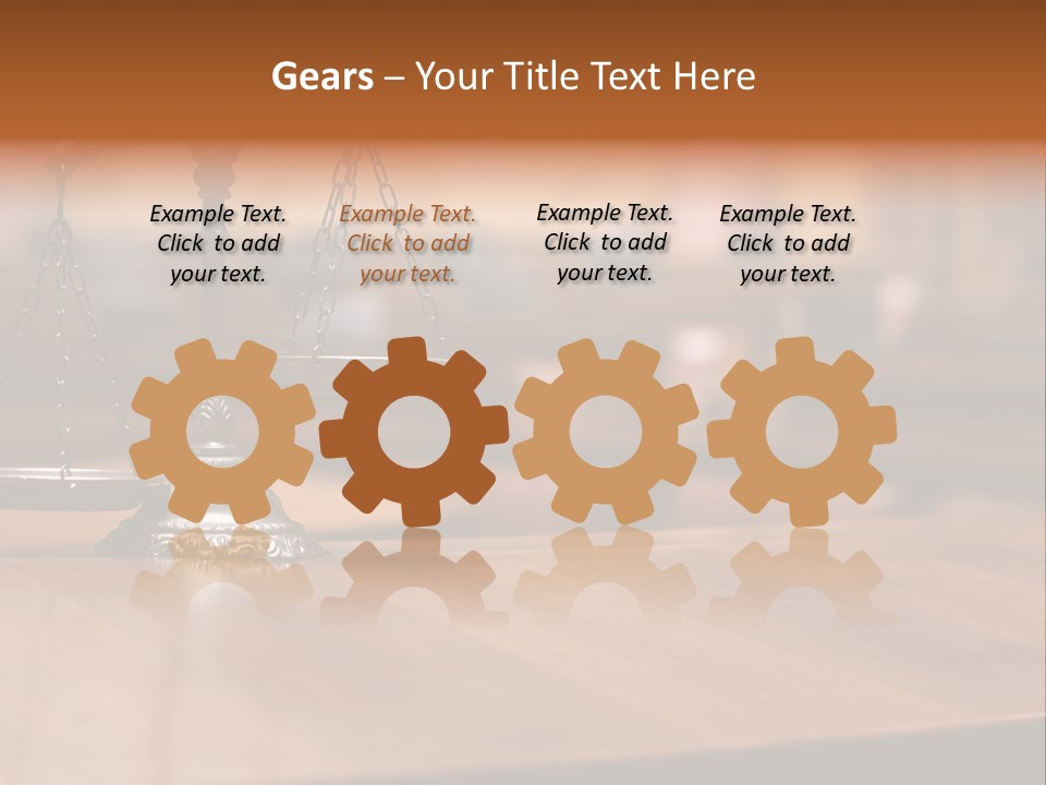 Bronze Judge Honesty PowerPoint Template