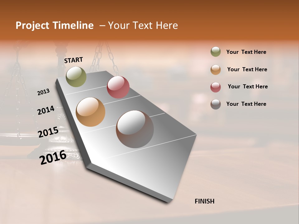 Bronze Judge Honesty PowerPoint Template