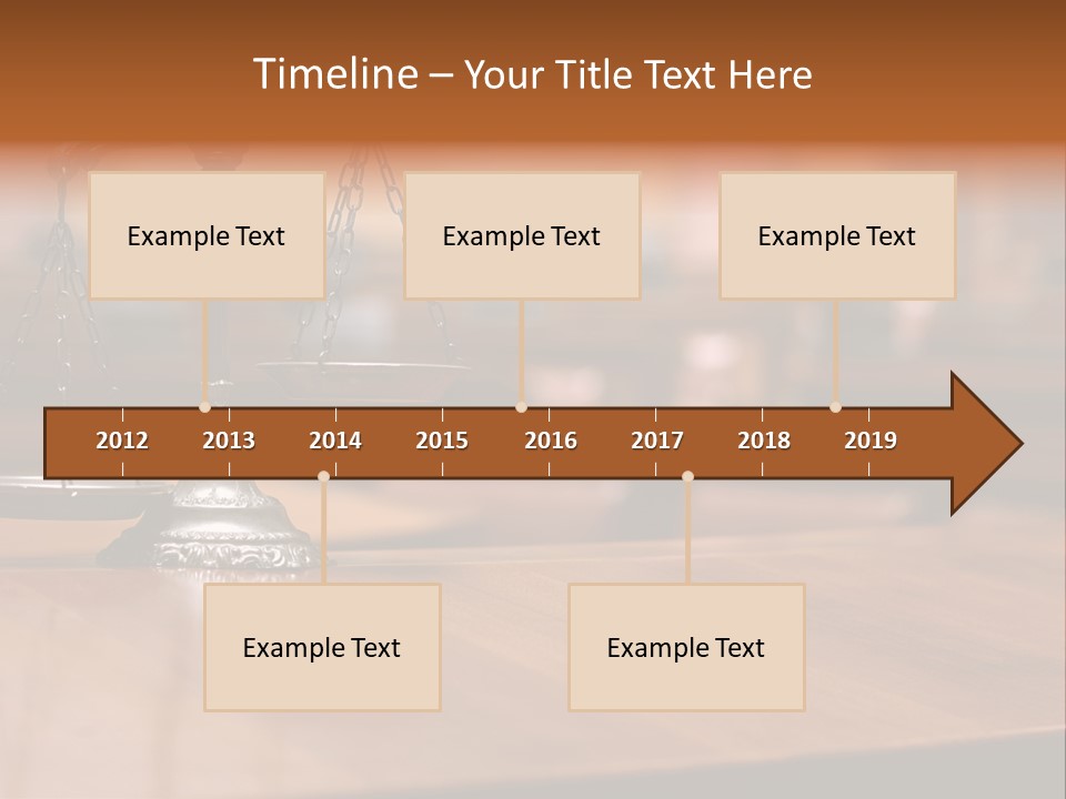 Bronze Judge Honesty PowerPoint Template