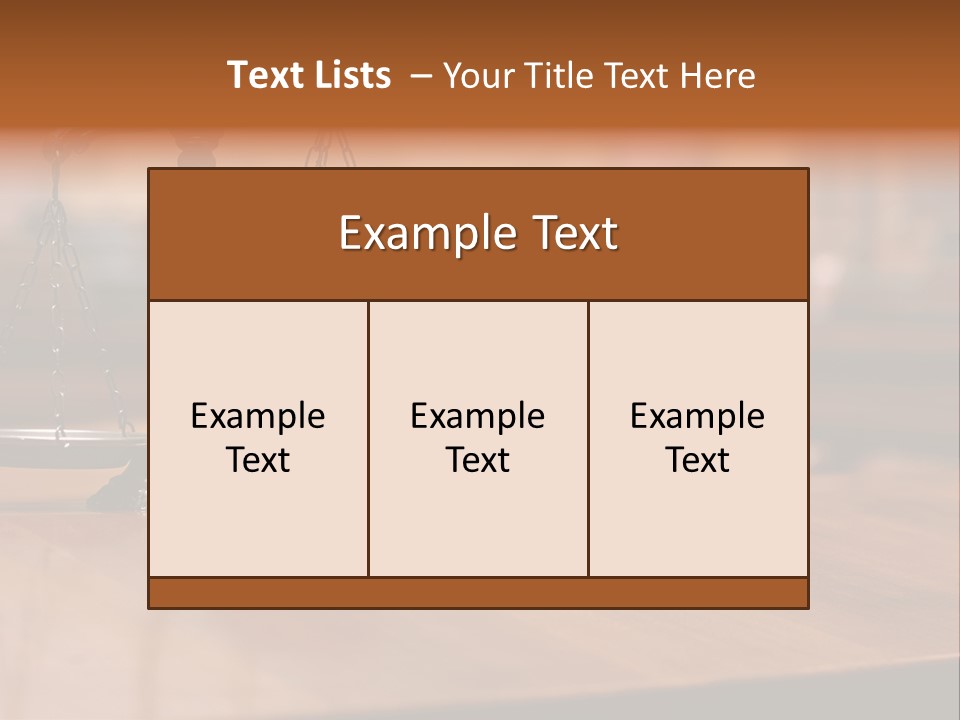 Bronze Judge Honesty PowerPoint Template