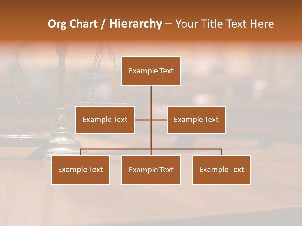 Bronze Judge Honesty PowerPoint Template
