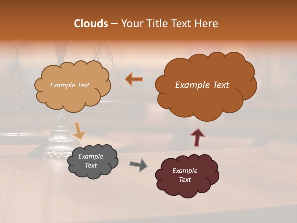 Bronze Judge Honesty PowerPoint Template