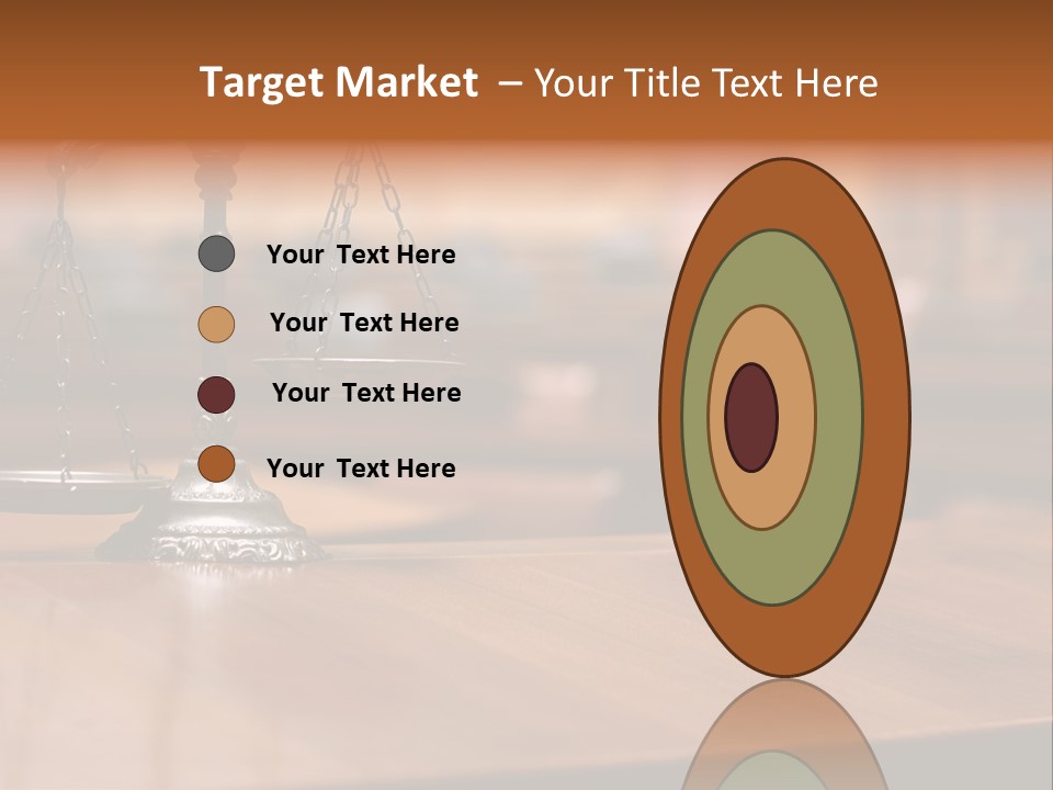 Bronze Judge Honesty PowerPoint Template