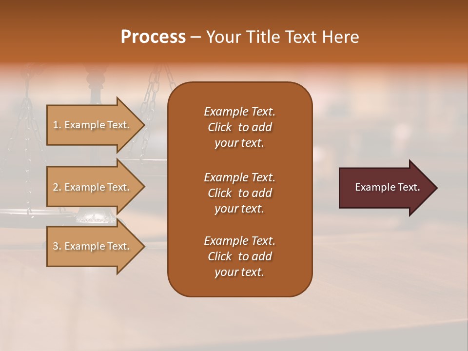 Bronze Judge Honesty PowerPoint Template