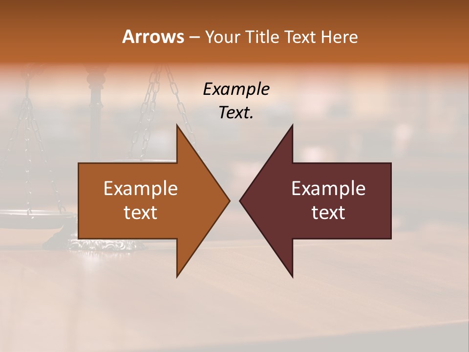 Bronze Judge Honesty PowerPoint Template