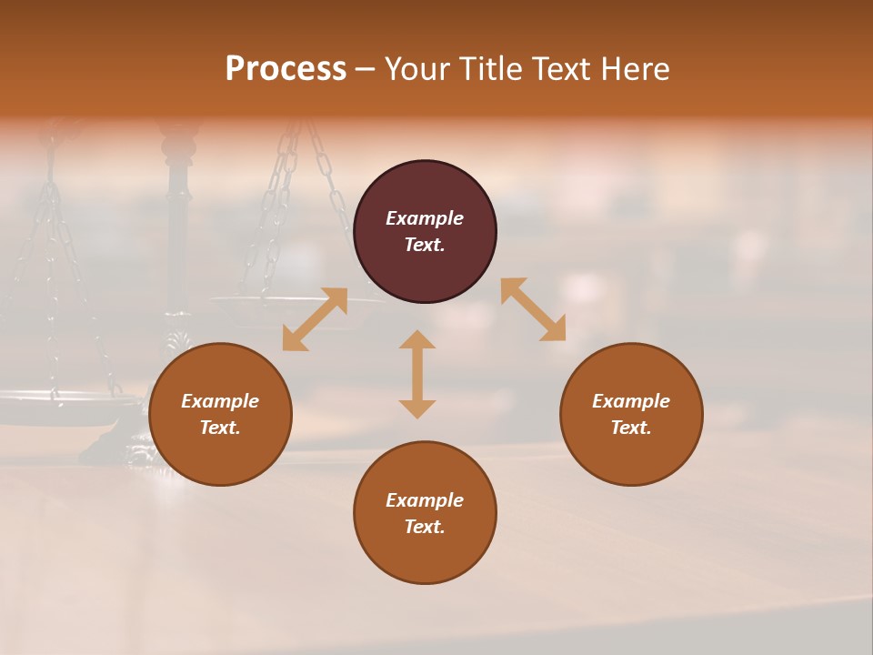 Bronze Judge Honesty PowerPoint Template