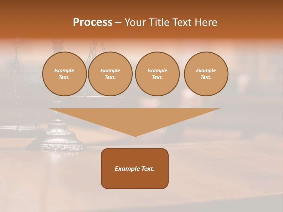 Bronze Judge Honesty PowerPoint Template