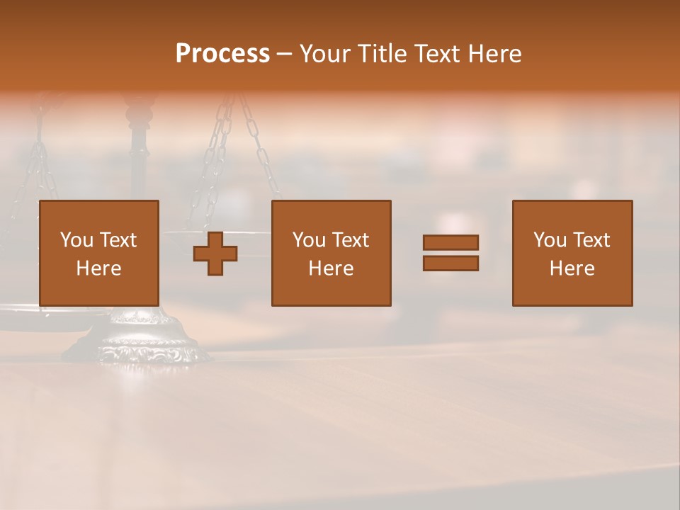 Bronze Judge Honesty PowerPoint Template