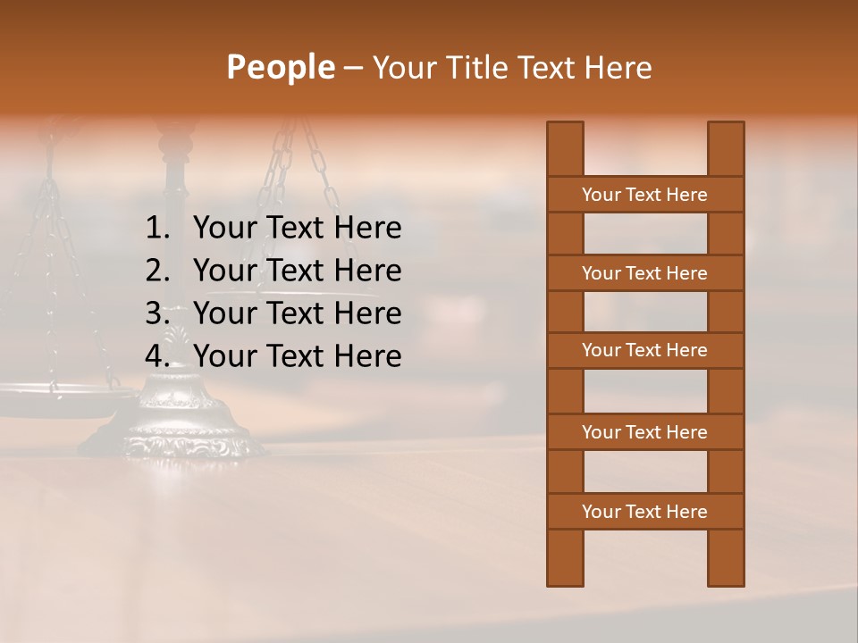 Bronze Judge Honesty PowerPoint Template