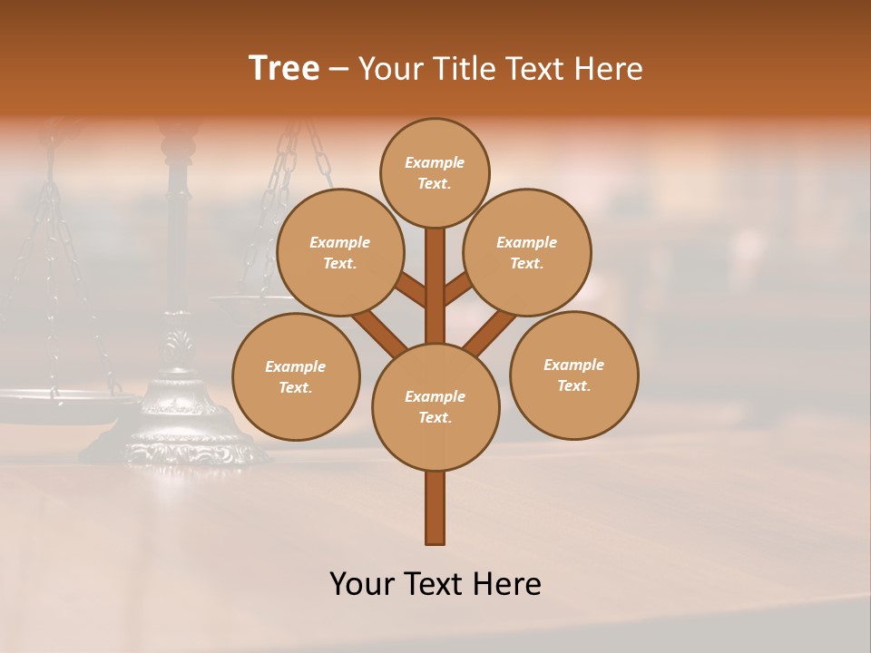 Bronze Judge Honesty PowerPoint Template