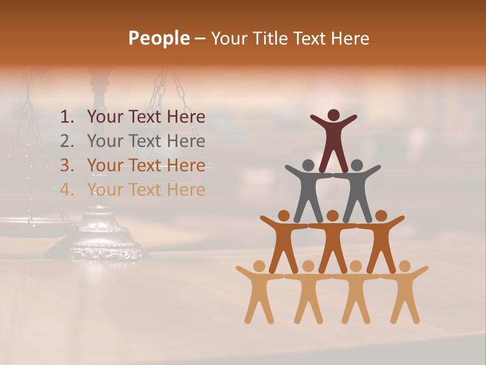 Bronze Judge Honesty PowerPoint Template