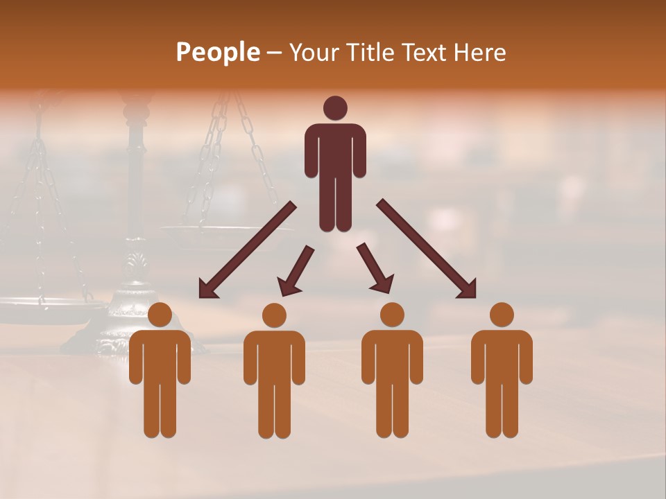 Bronze Judge Honesty PowerPoint Template