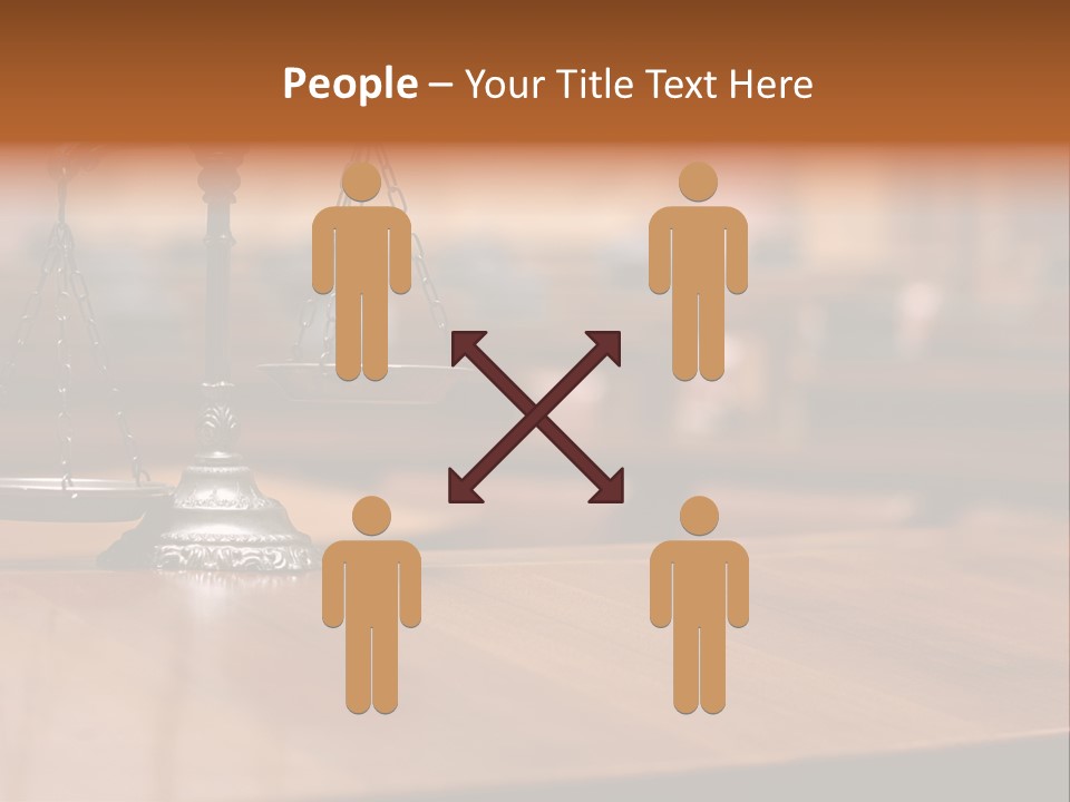 Bronze Judge Honesty PowerPoint Template