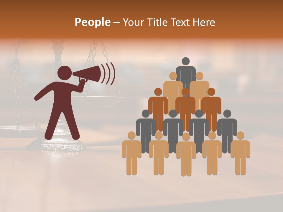 Bronze Judge Honesty PowerPoint Template