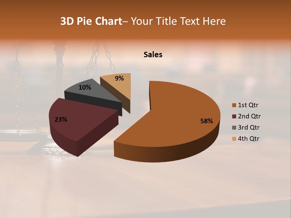 Bronze Judge Honesty PowerPoint Template