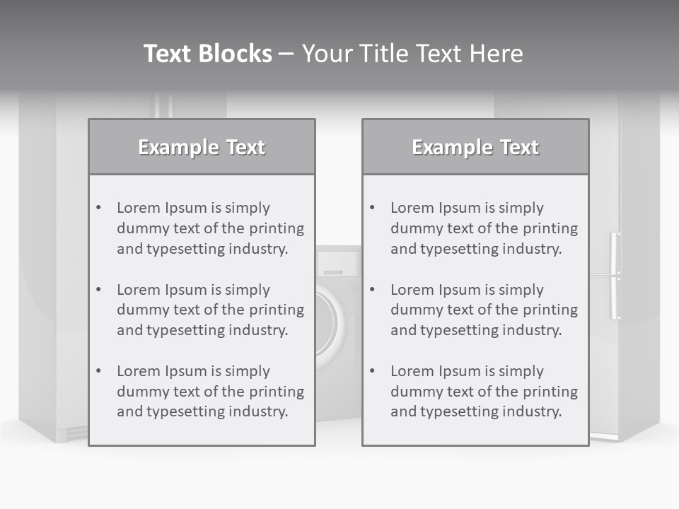 Equipment Set Laundry PowerPoint Template