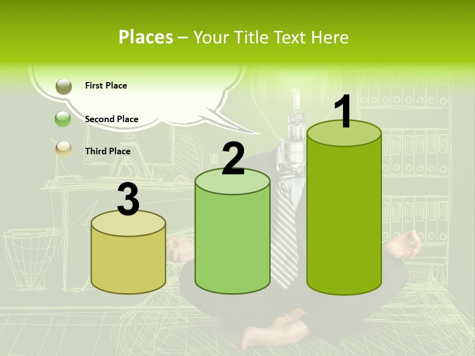 Concept Contemplation Bulb PowerPoint Template