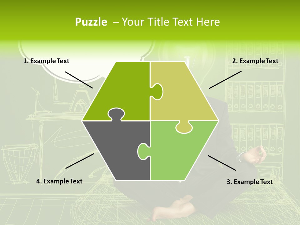 Concept Contemplation Bulb PowerPoint Template