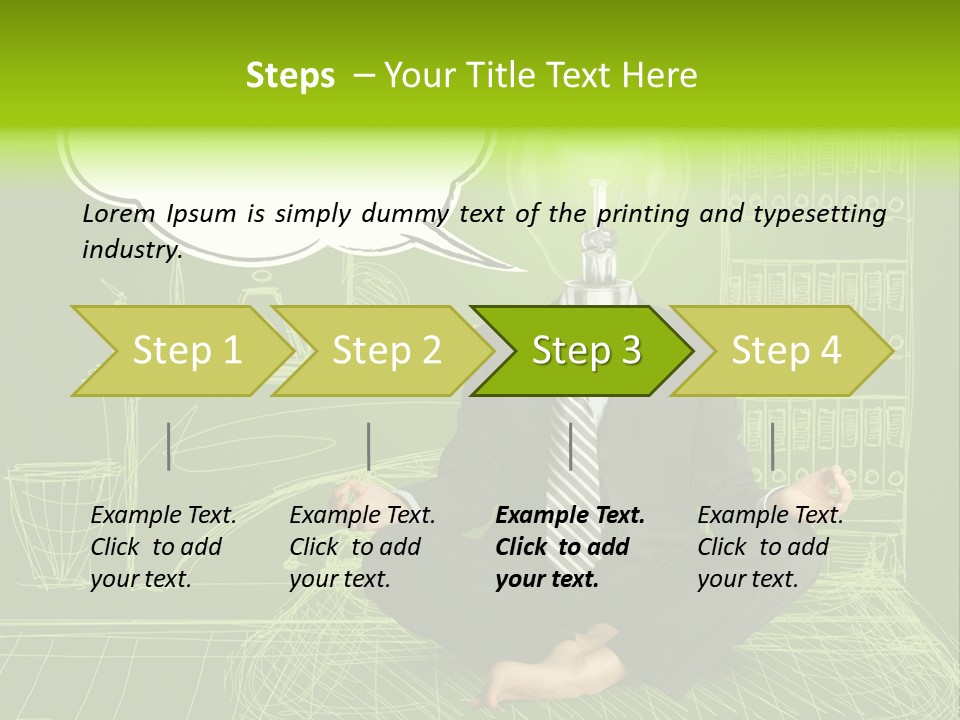 Concept Contemplation Bulb PowerPoint Template