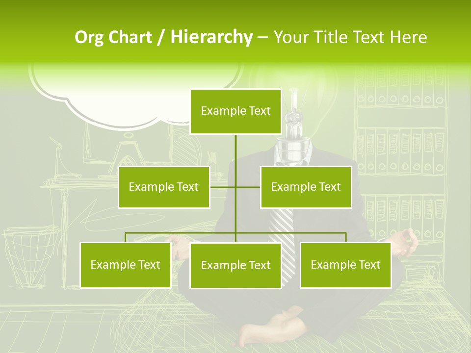 Concept Contemplation Bulb PowerPoint Template