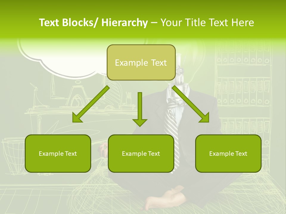 Concept Contemplation Bulb PowerPoint Template