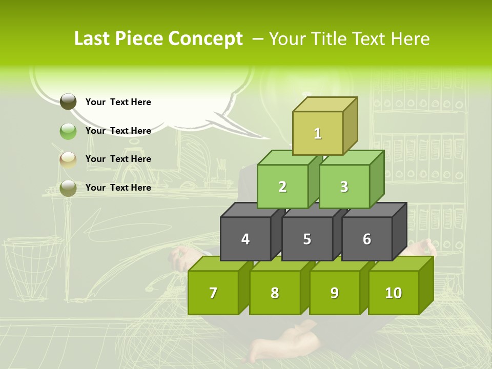 Concept Contemplation Bulb PowerPoint Template