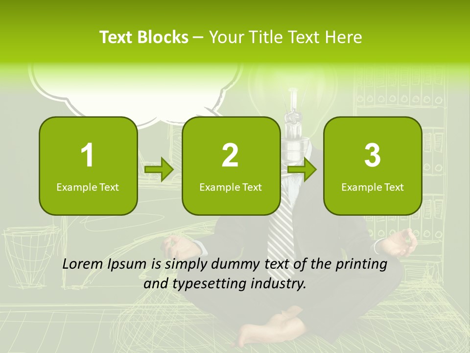 Concept Contemplation Bulb PowerPoint Template