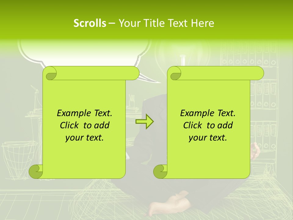 Concept Contemplation Bulb PowerPoint Template
