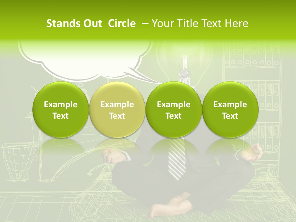 Concept Contemplation Bulb PowerPoint Template