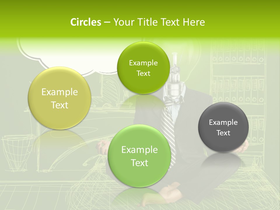 Concept Contemplation Bulb PowerPoint Template