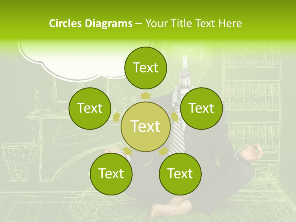 Concept Contemplation Bulb PowerPoint Template