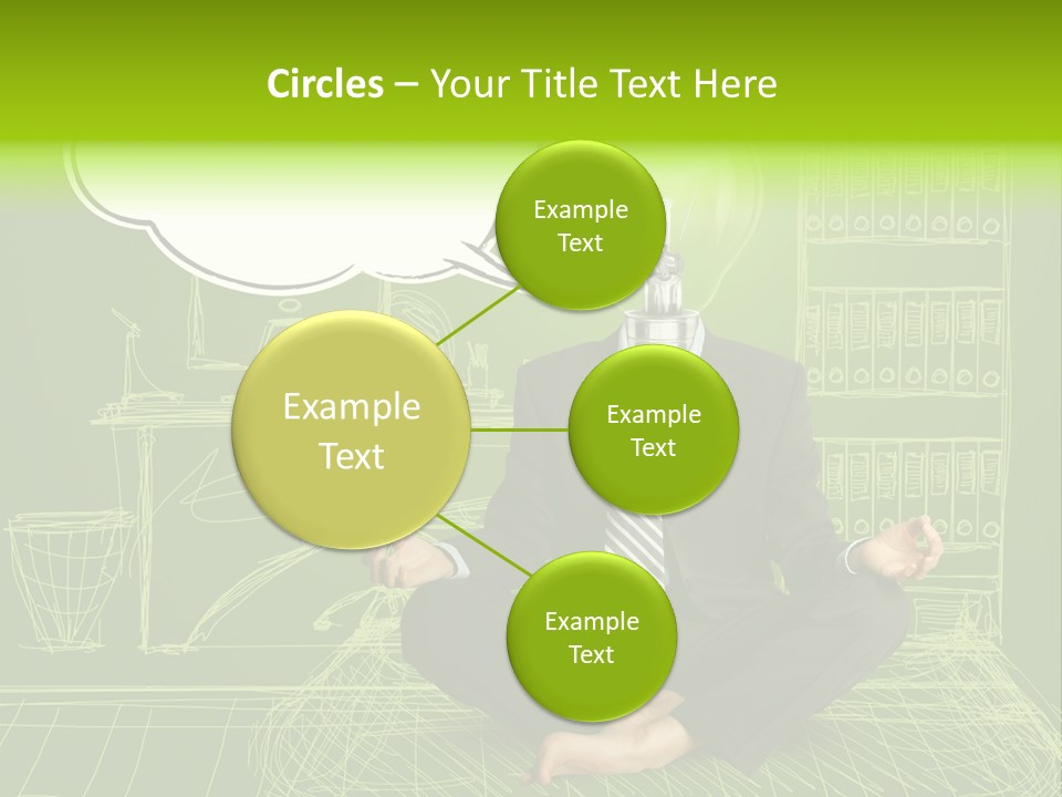 Concept Contemplation Bulb PowerPoint Template