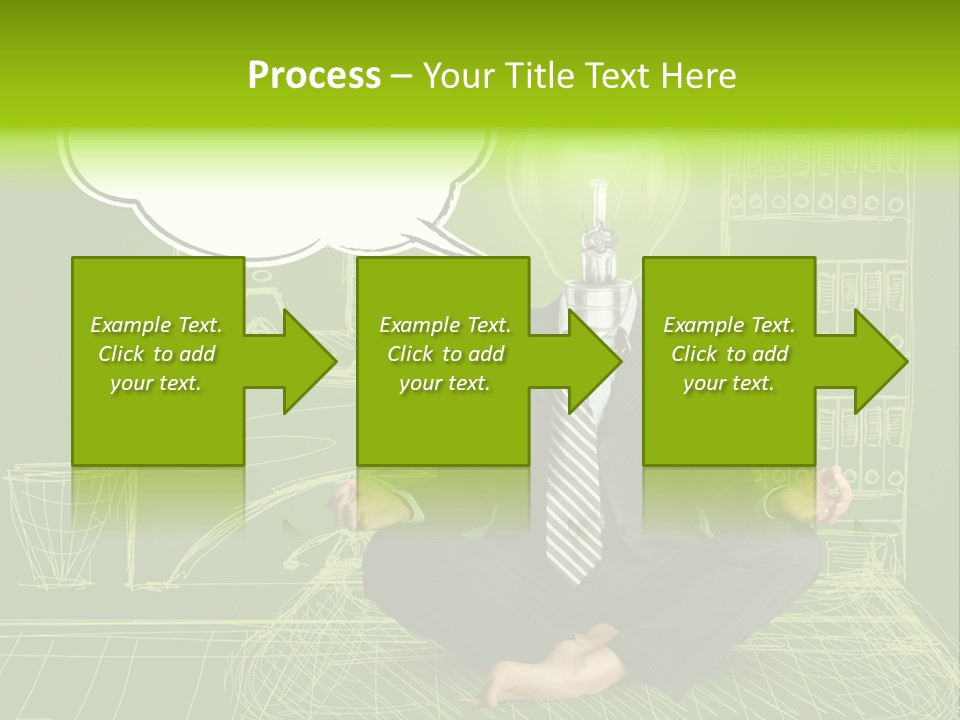 Concept Contemplation Bulb PowerPoint Template