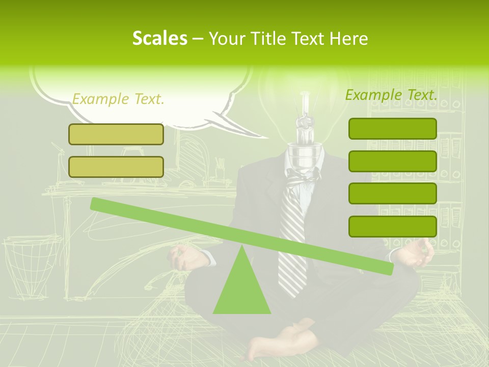 Concept Contemplation Bulb PowerPoint Template