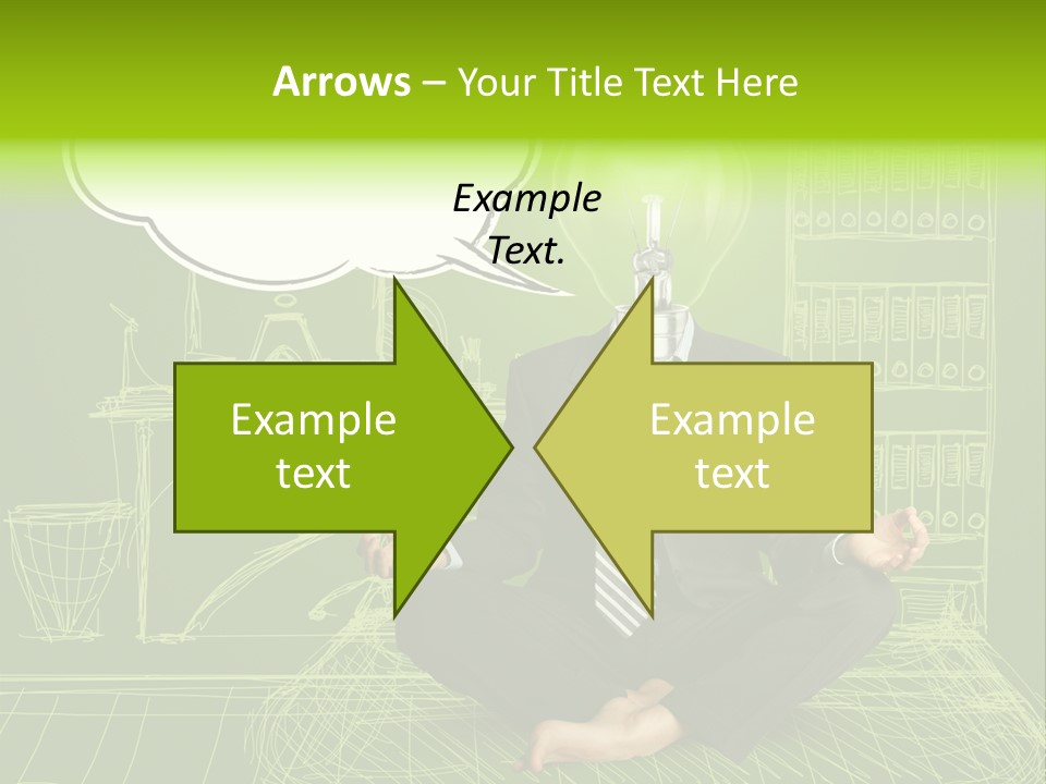 Concept Contemplation Bulb PowerPoint Template