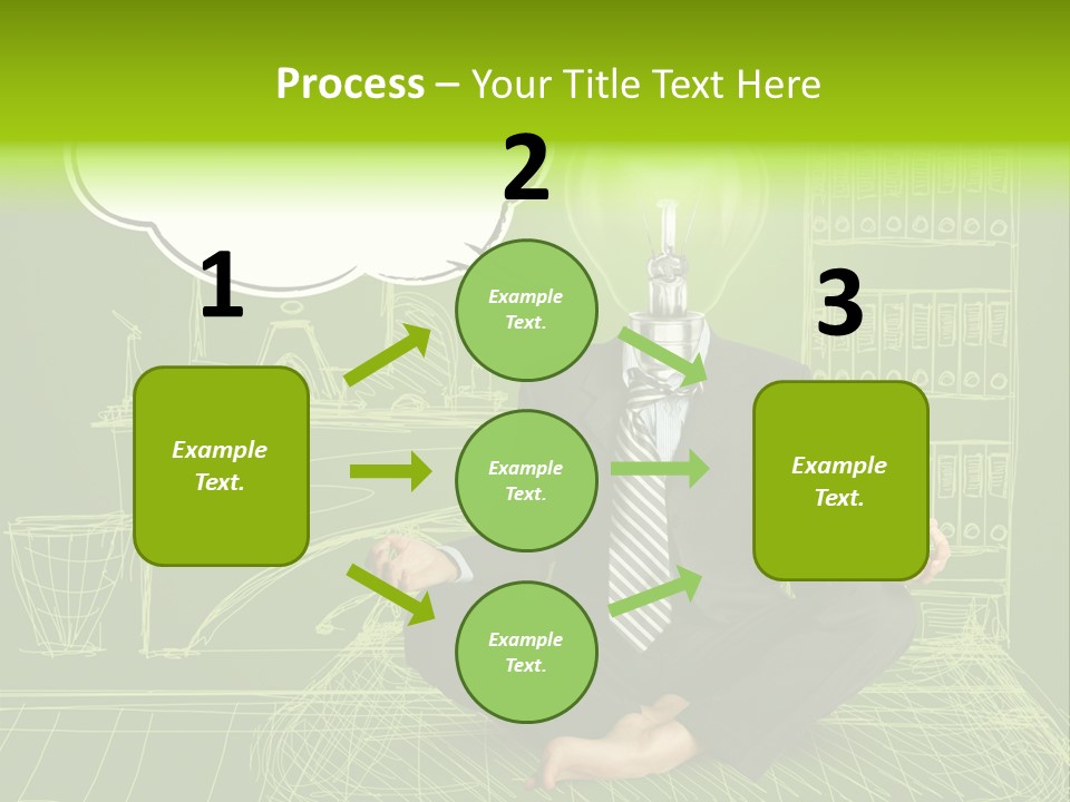Concept Contemplation Bulb PowerPoint Template